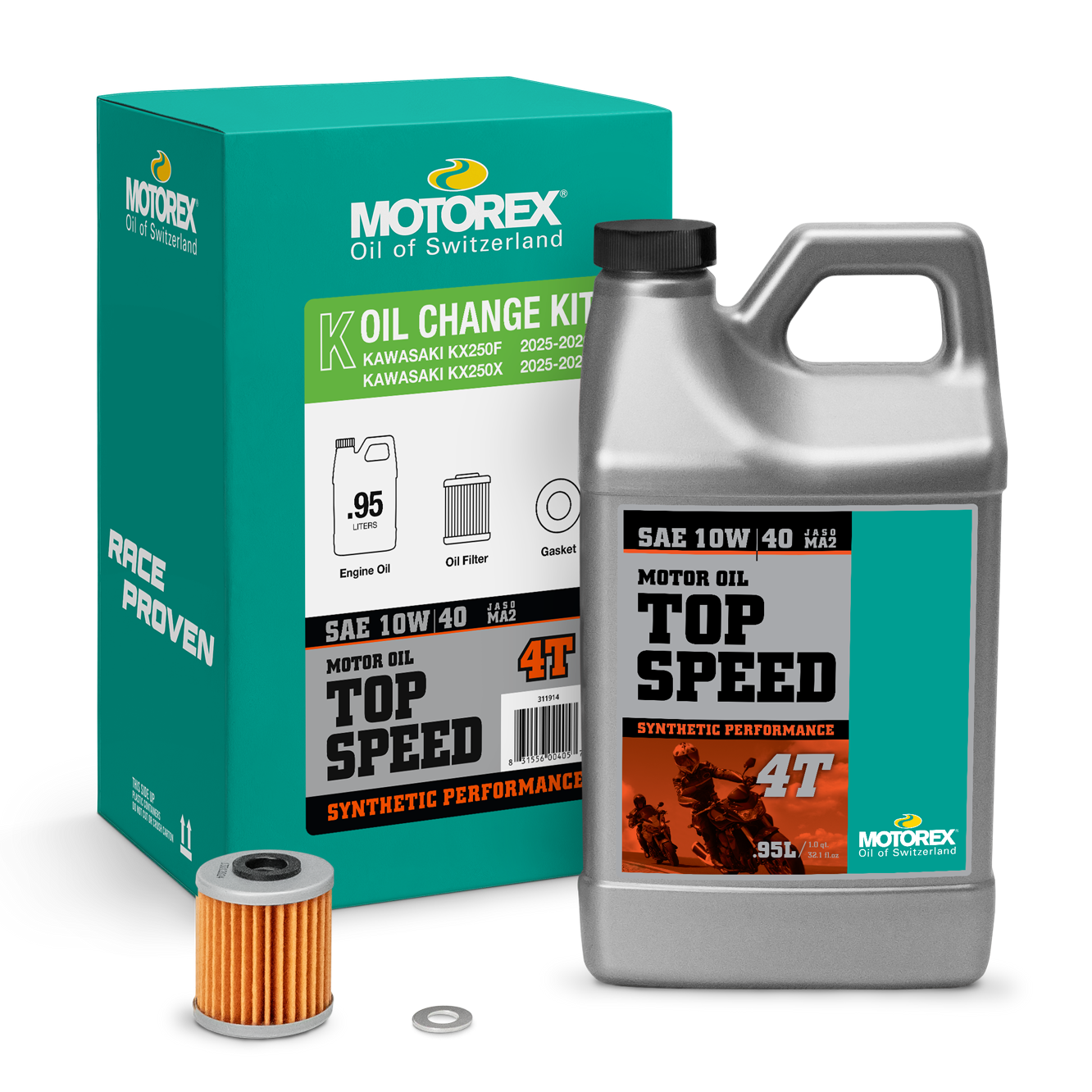 Kawasaki KX250F/X ('25-'26) Oil Change Kit