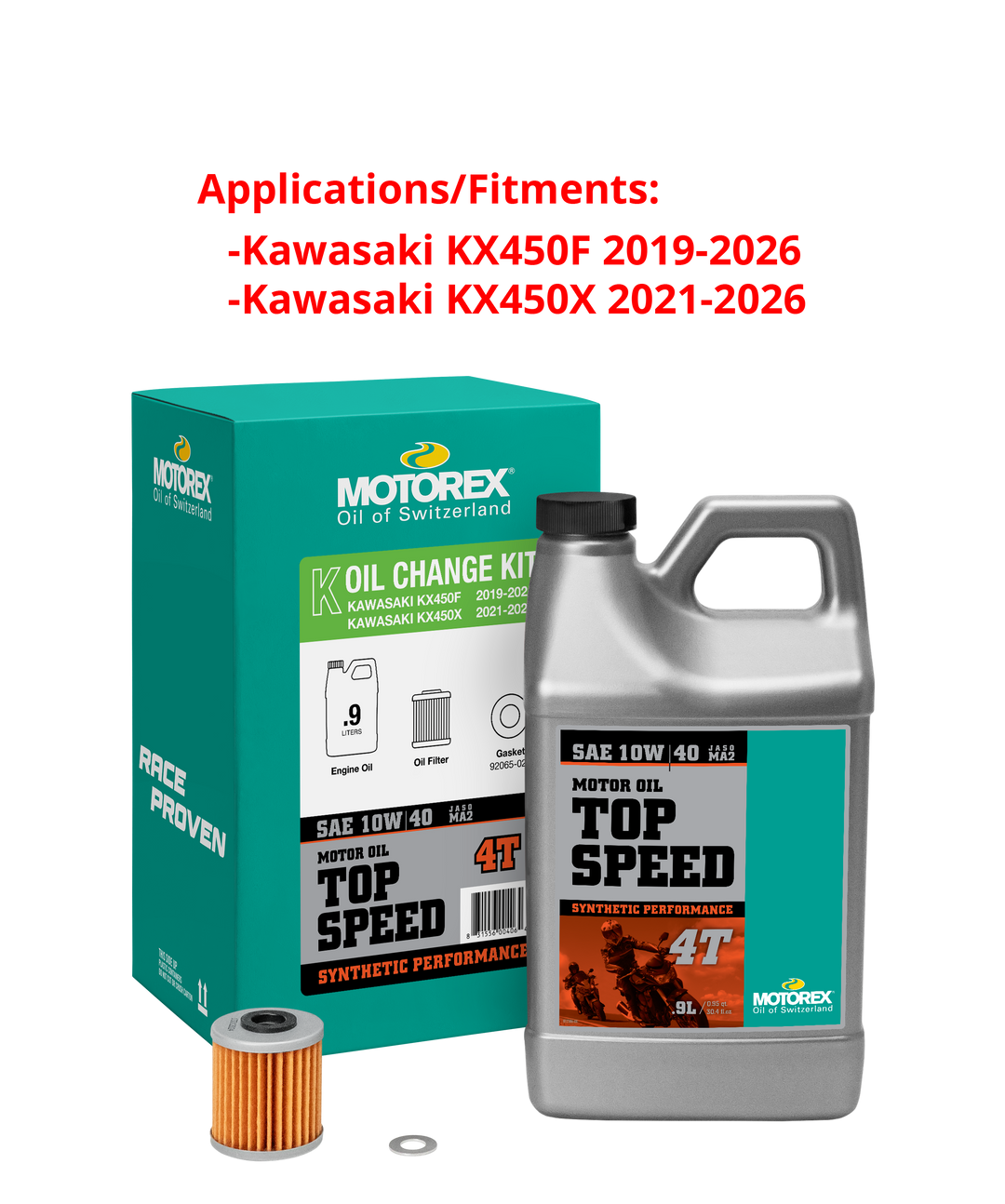 Kawasaki KX450F/X Oil Change Kit – MOTOREX USA