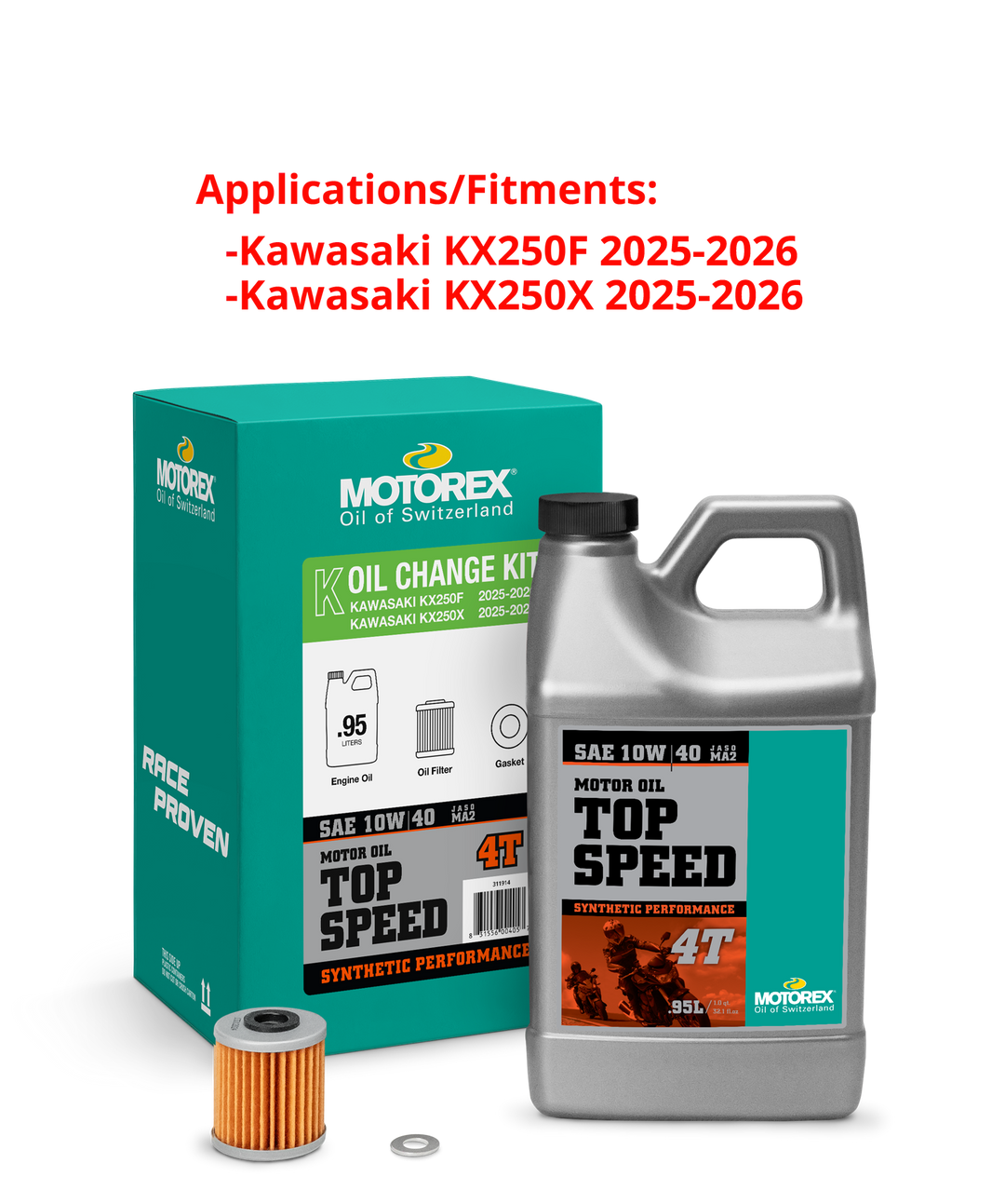Kawasaki KX250F/X ('25-'26) Oil Change Kit – MOTOREX USA
